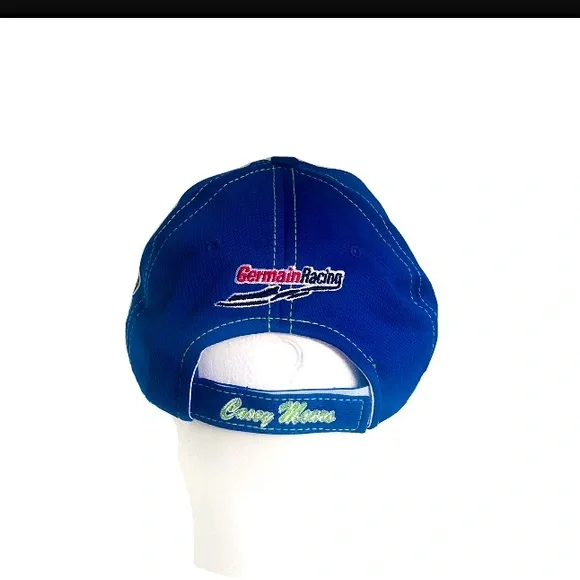 Casey Mears #13 Geico Germain Racing Baseball Cap Adult Large One-Fit Blue - Picture 5 of 15